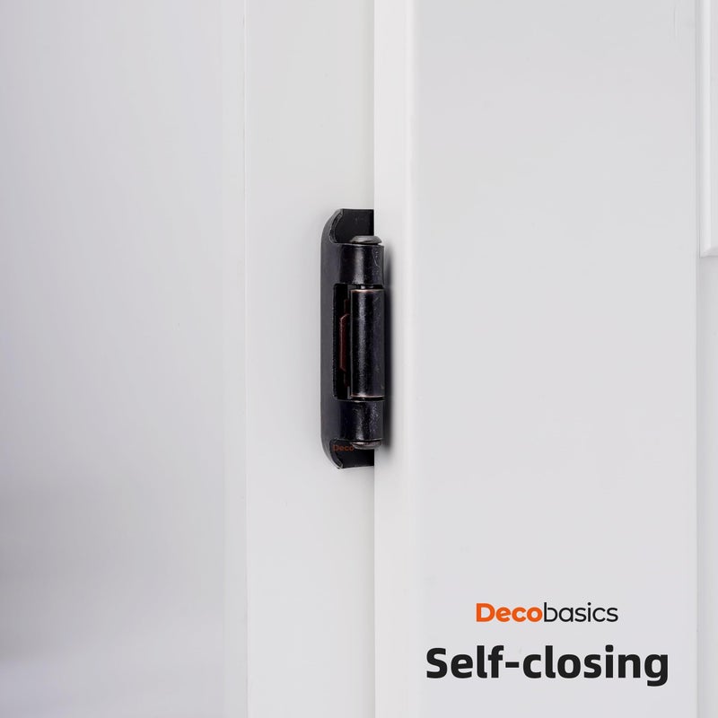 DecoBasics 50 Pack Oil Rubbed Bronze Cabinet Hinges for Cabinet Doors (25 Pairs) â€“ 1/2" Overlay Semi-Wrap Self-Closing Face Frame Hinges for Cupboard & Kitchen Doors w/Quiet Bumpers - Image 4
